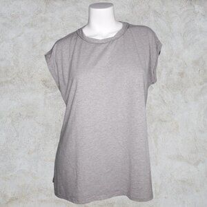 Paper Moon Light Gray Inside Out Style Women's Sleeveless Top